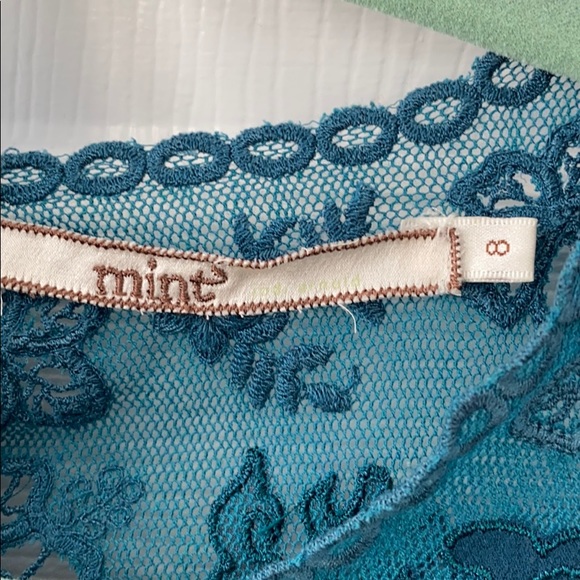 MINT by Jodi Arnold Green Silk Dress Size 8 - Picture 13 of 13